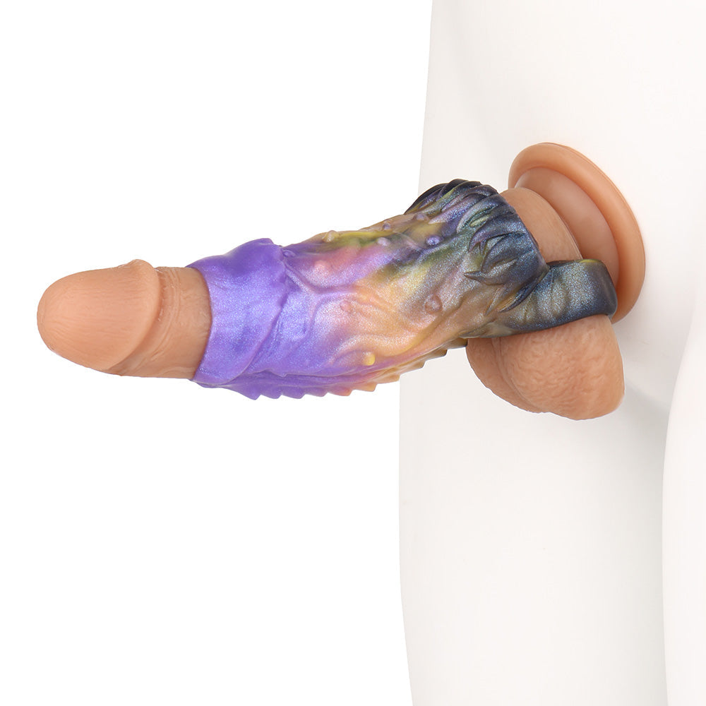 5 Inch Beast Dragon Textured  Cock Extender