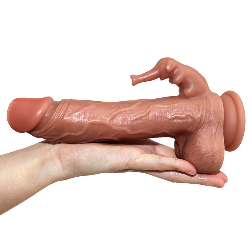 Flesh with Stimulation Feature Realistic Dildo