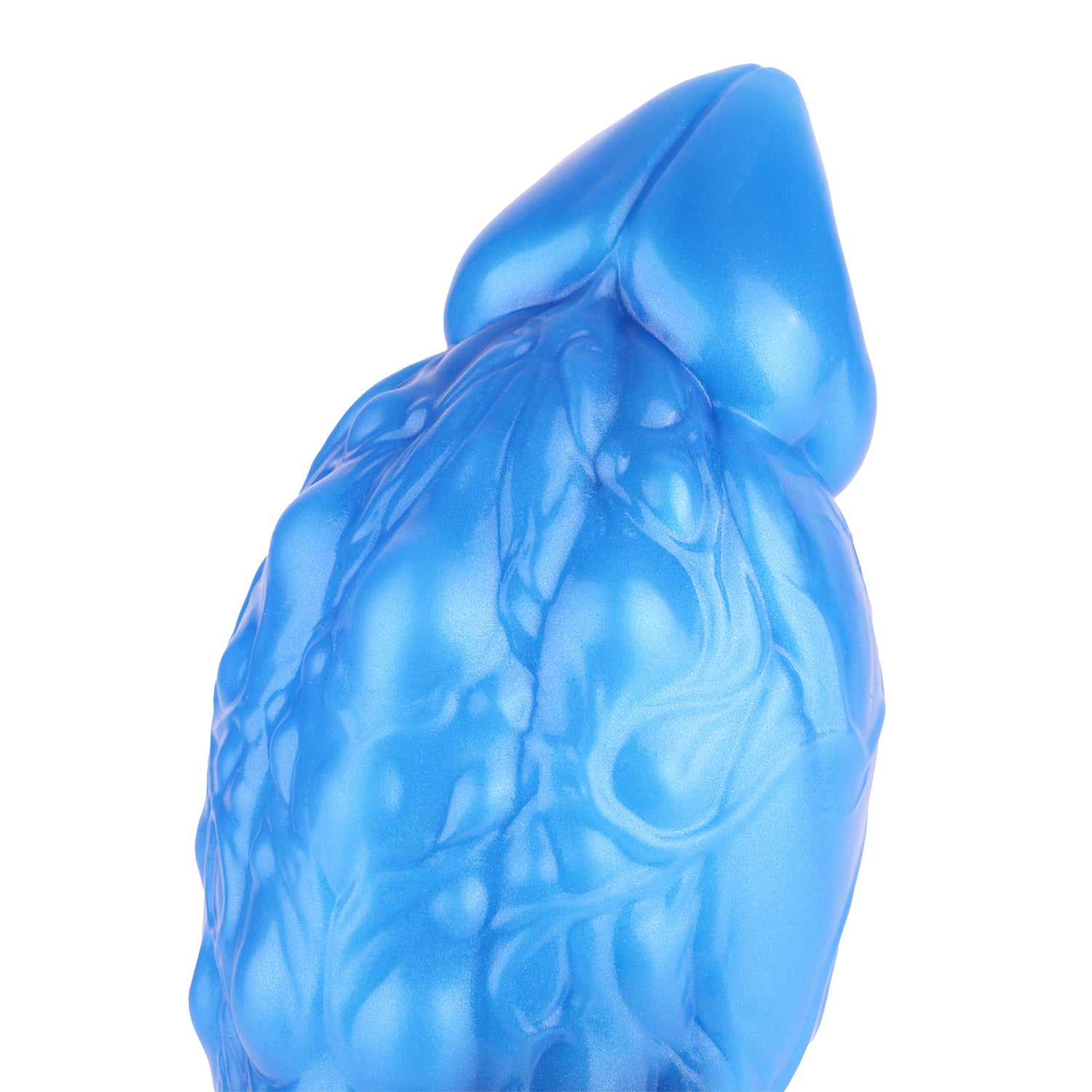 8 Inch Blue Dual Density Dog Knot Dildo