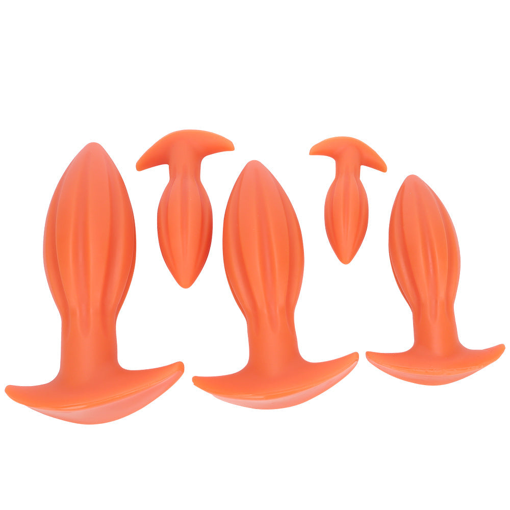 Elliptical Conical Silicone Giant Butt Plug Kit