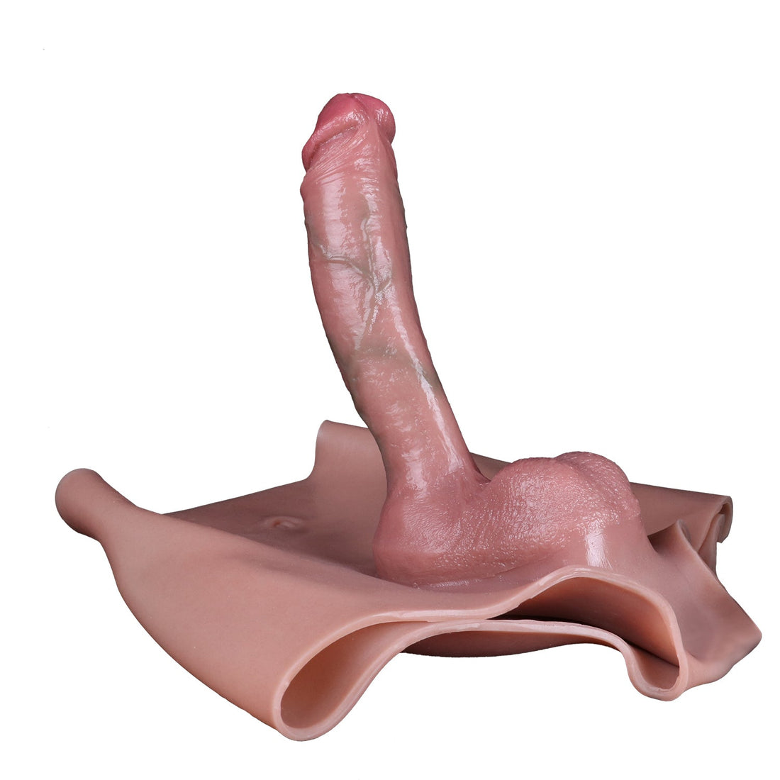 9 Inch Silicone Wearable Hollow Dildo Panties