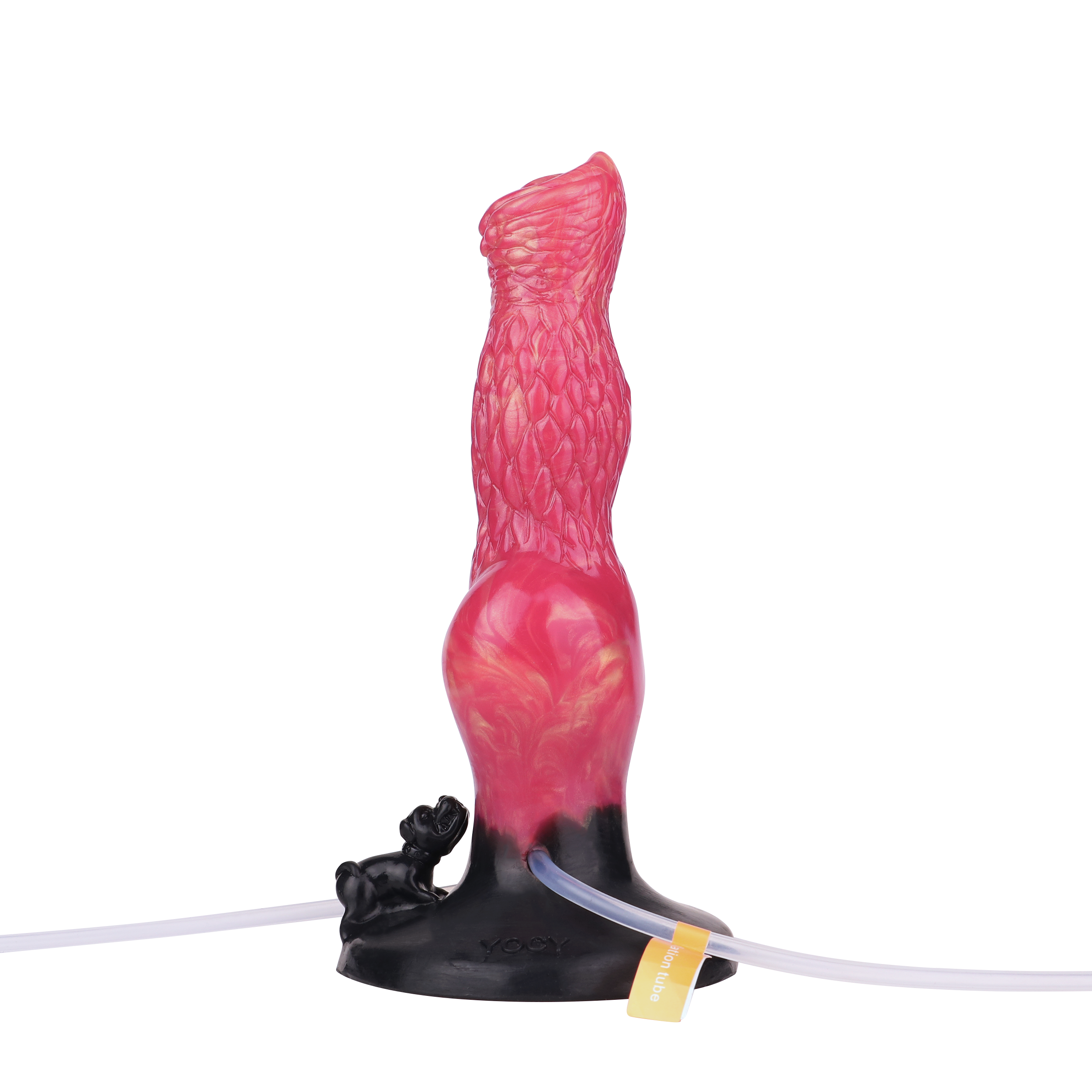 8 Inch Red Inflatable Ejaculating Dog Dildo