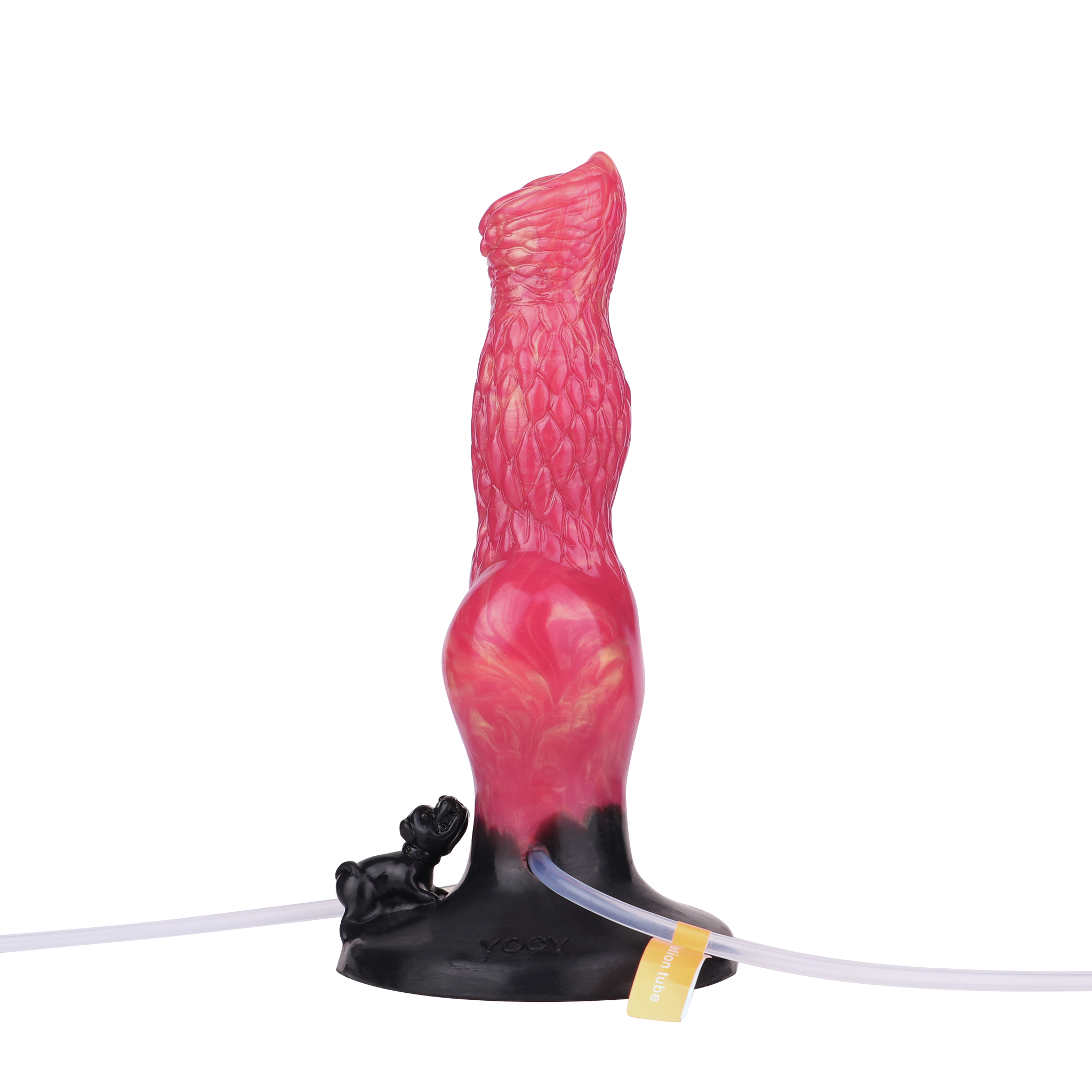 8 Inch Red Inflatable Ejaculating Dog Dildo