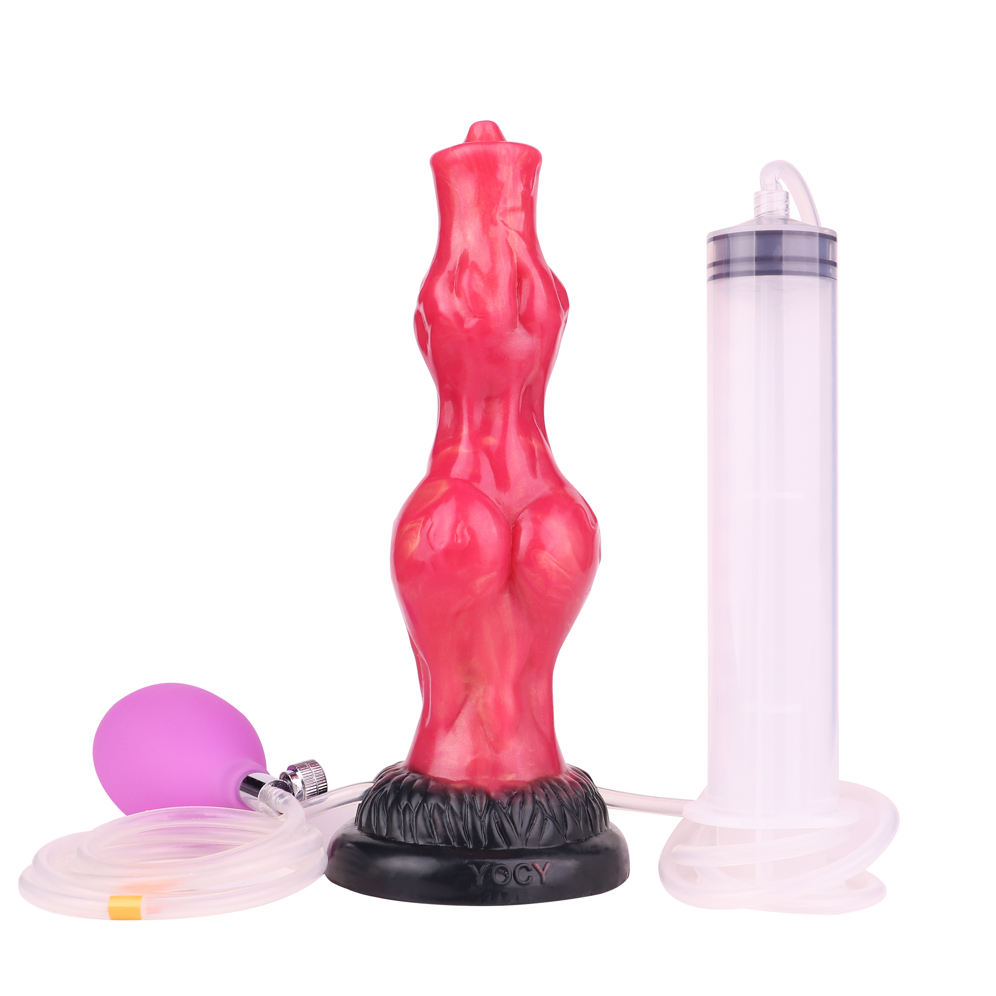 8 Inch Red Horse Cock Ejaculating Dildo