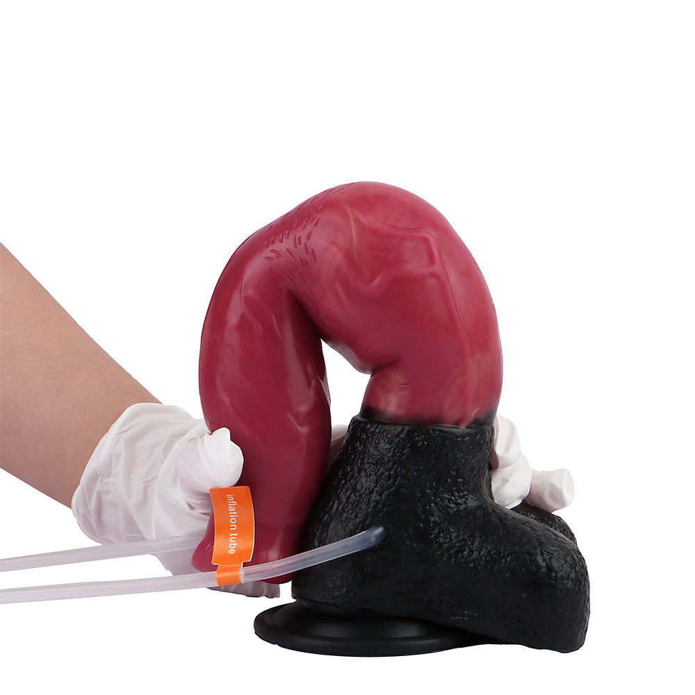 10 Inch Inflatable Silicone Horse Ejaculating Dildo