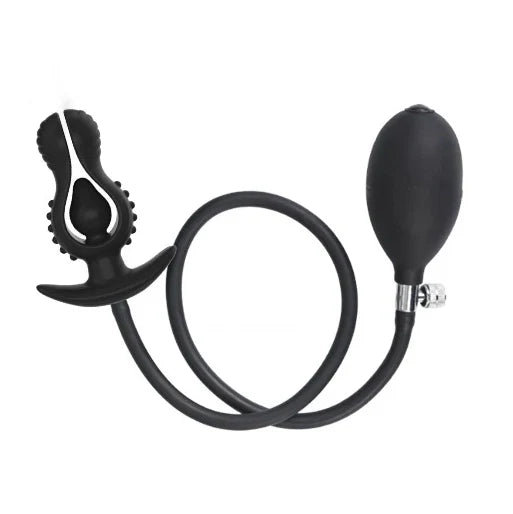 New Big Black Inflatable Butt Plug