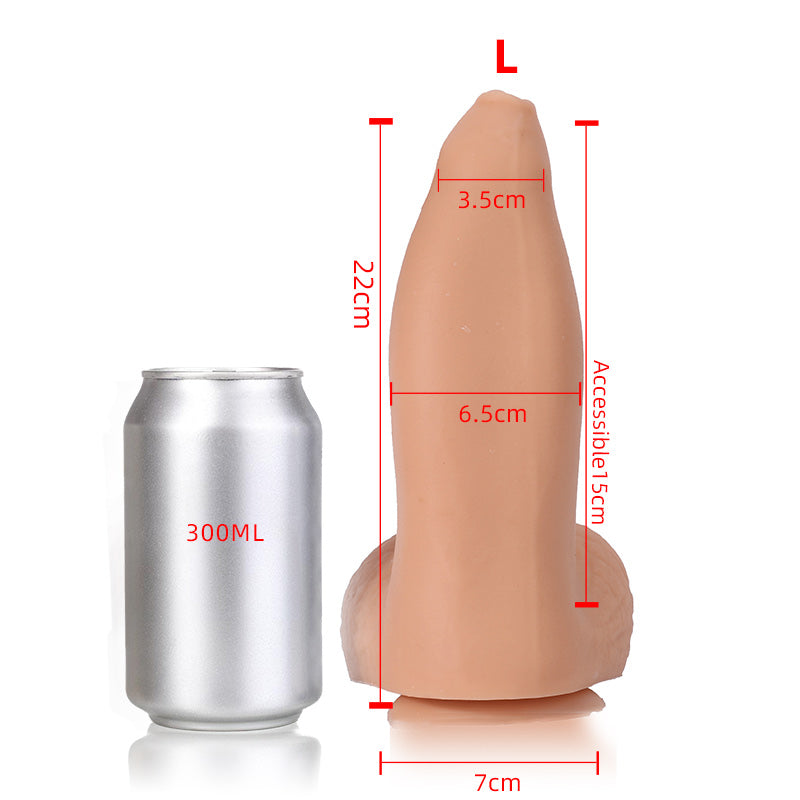 Big Conical Fantasy Foreskin Elephant Dildo