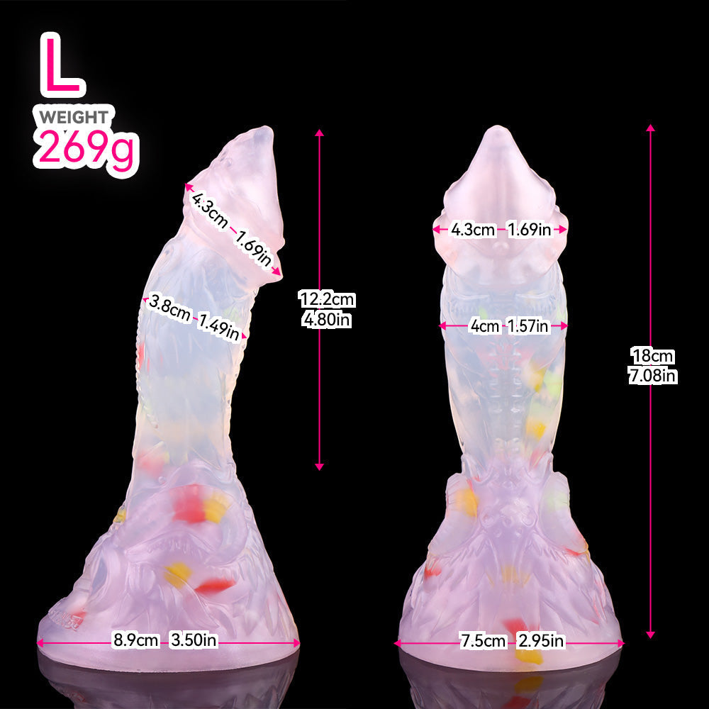 Cone Fantasy Aries Colorful Monster Dildo