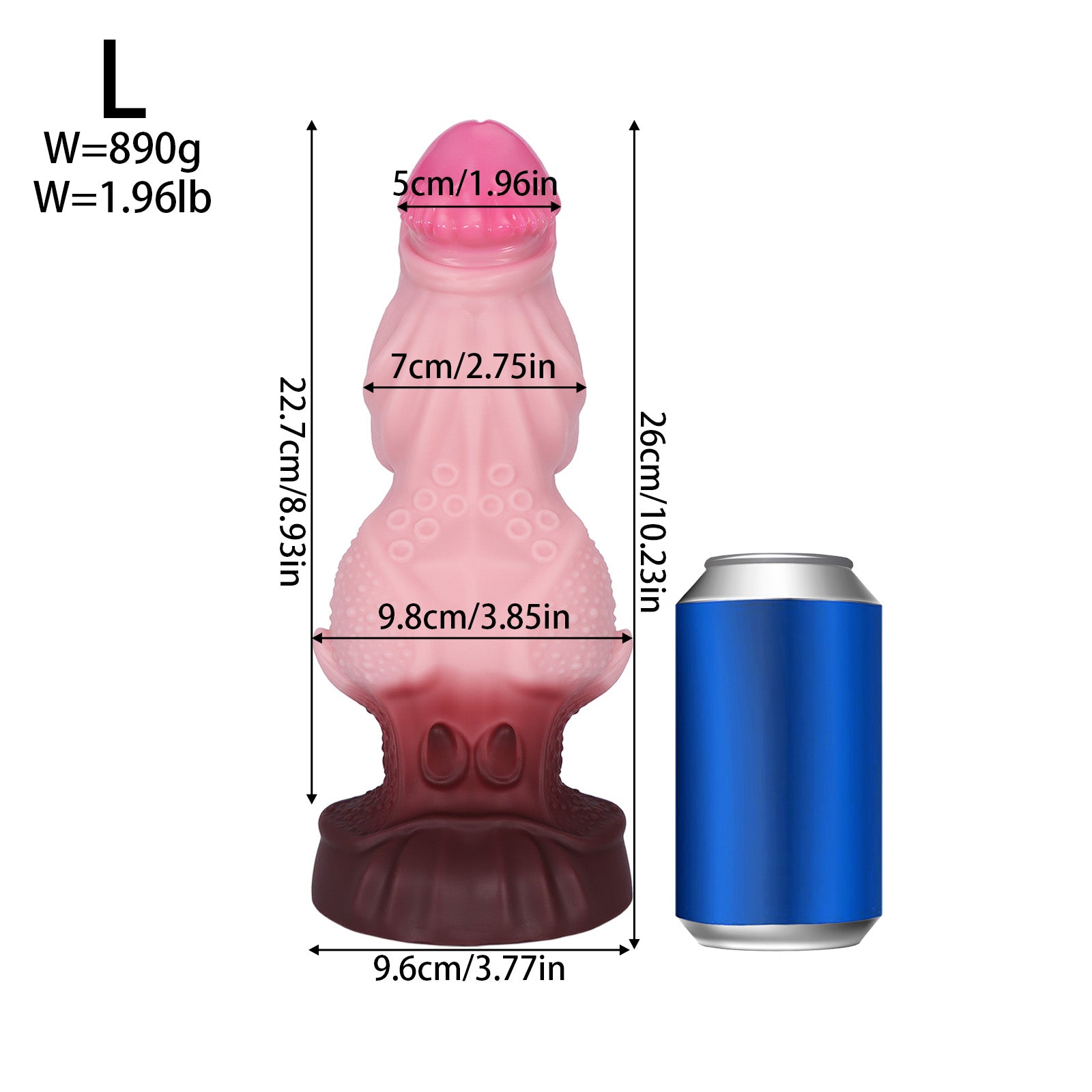 Pink Huge Knot Monster Butt Plug