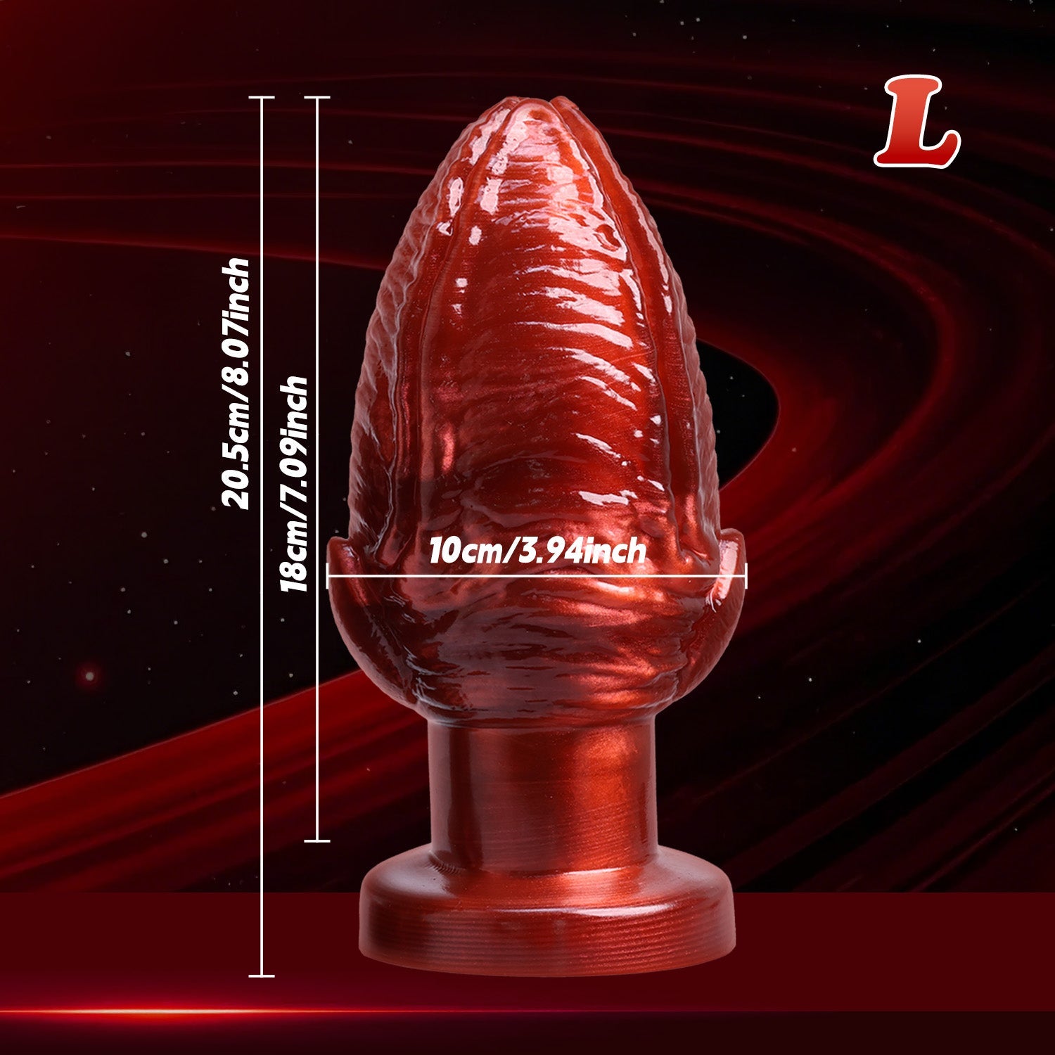 Big Anal Plug Red Fantasy Monster Butt Plug