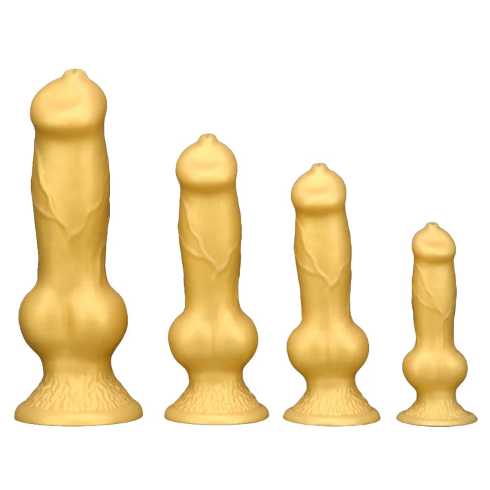 Golden Extra Large Size Dog Dildo