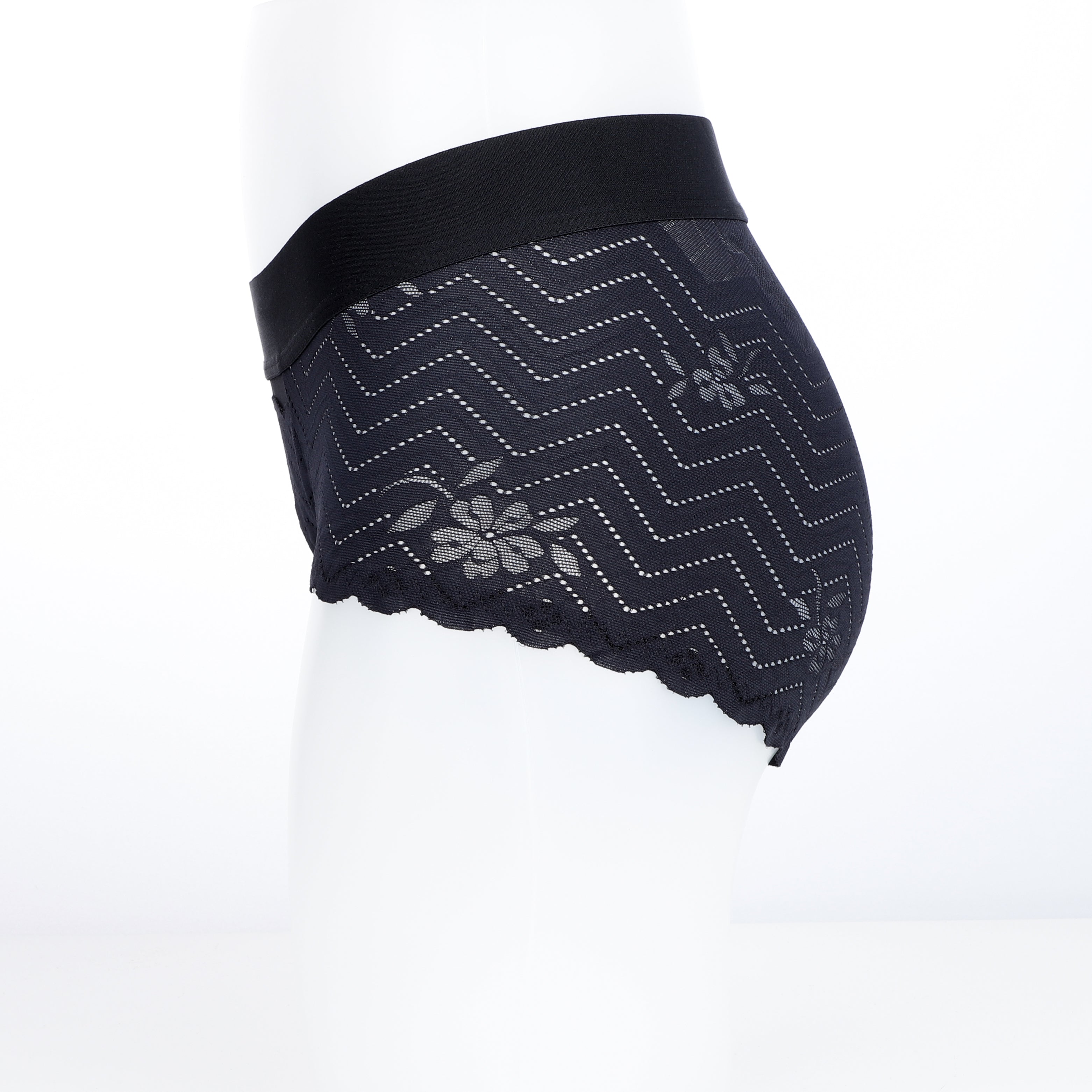 Black Close Fitting Strap On Harness