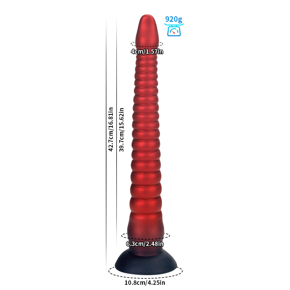 21 Inch Red Extra Long Tentacle Dildo
