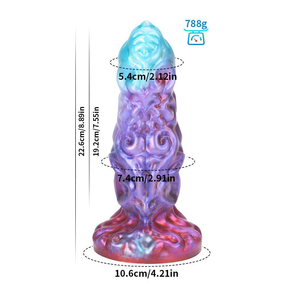 Fantasy Textured Silicone Monsters Dildo