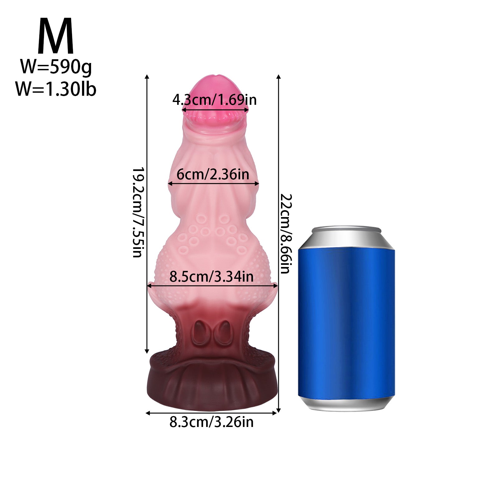 Pink Huge Knot Monster Butt Plug