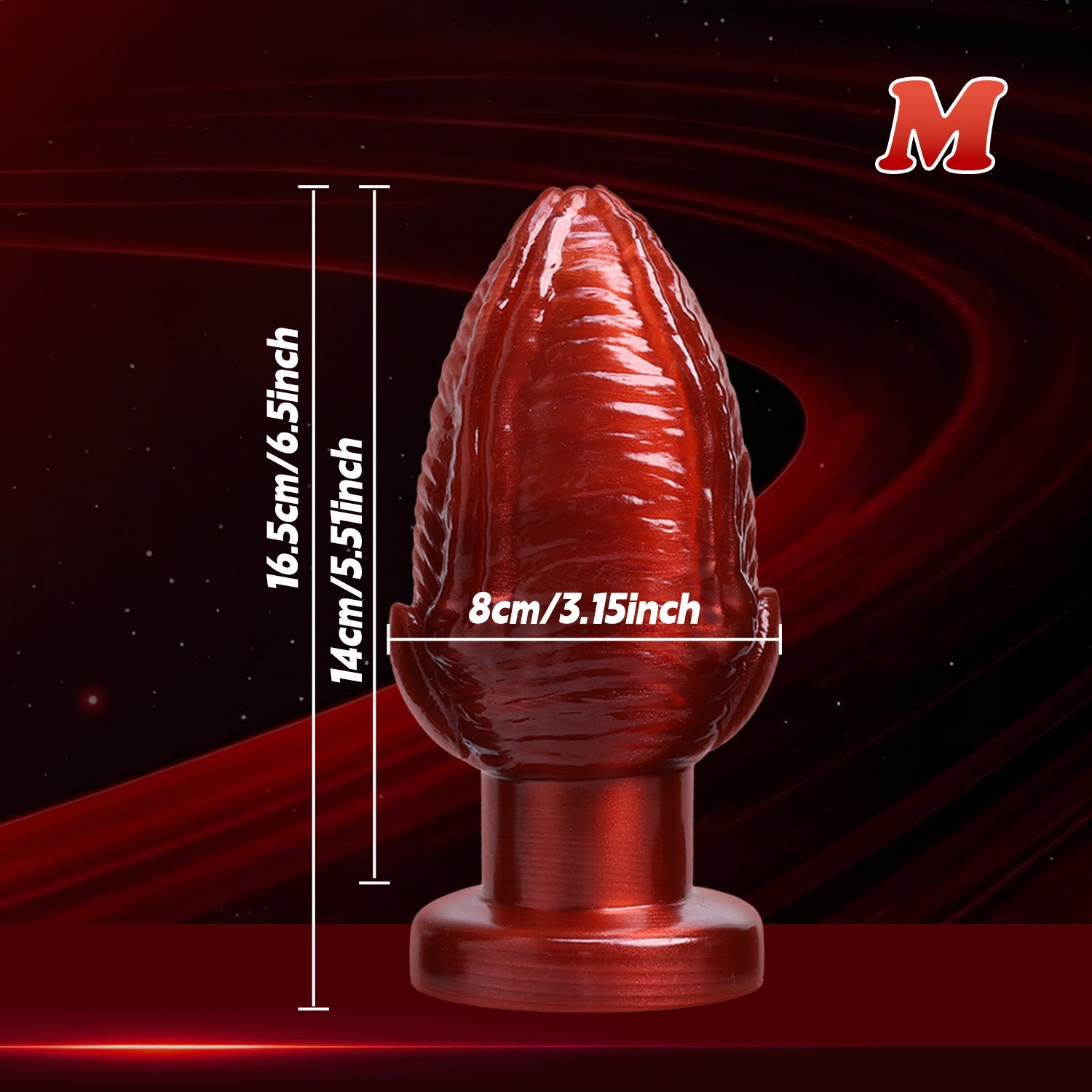 Big Anal Plug Red Fantasy Monster Butt Plug