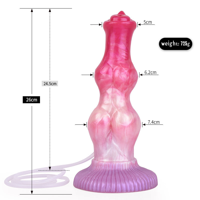 10 Inch Double Knot Dog Squirting Dildo