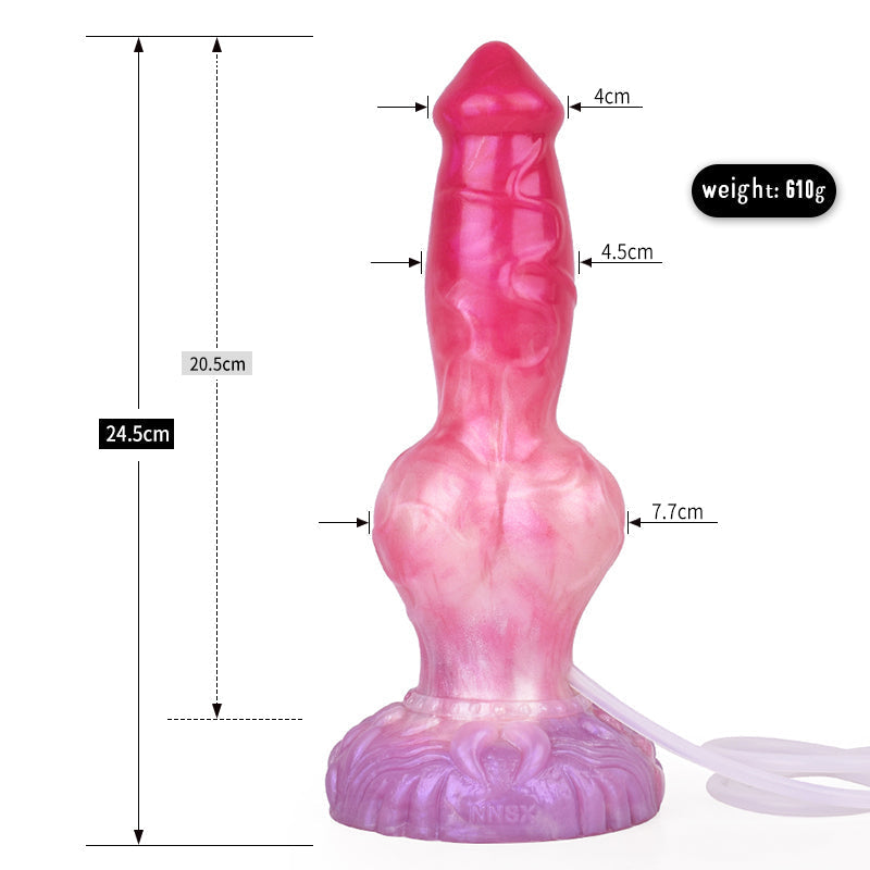 9 Inch Knot Fantasy Dog Squirting Dildo