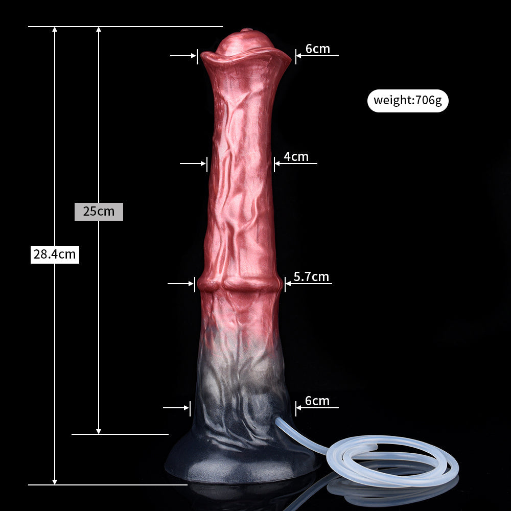 11 Inch Long Big Animal Horse Squirt Dildo