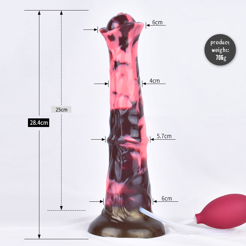 11 Inch Bell Head Silicone Horse Squirting Dildo