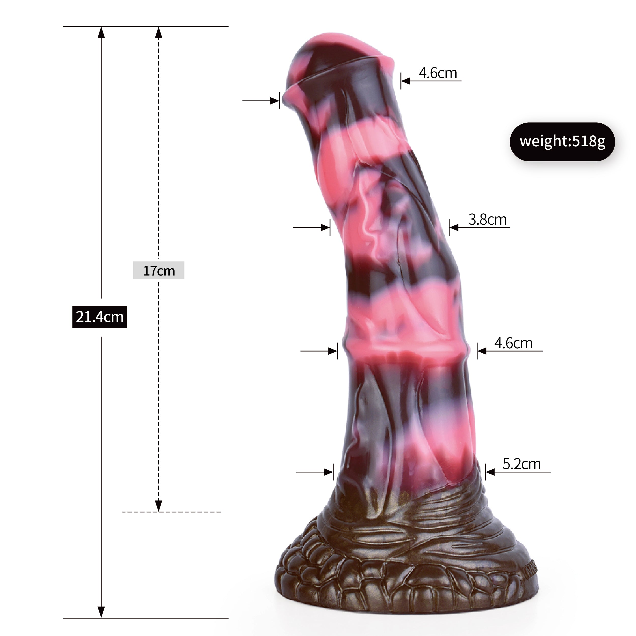 8 Inch Straight Strong Suction Cup Horse Dildo