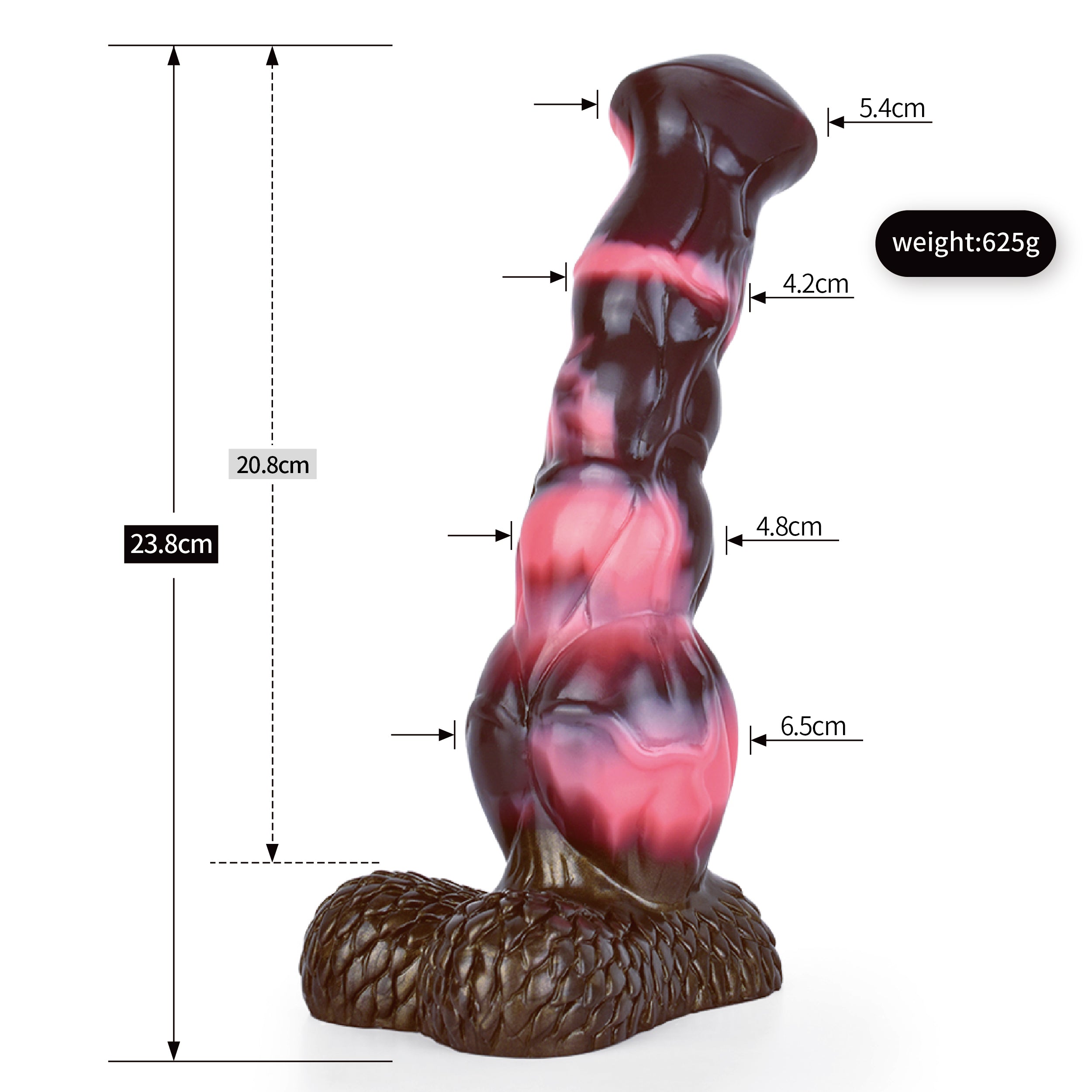 9 Inch Silicone Muscle Horse Animal Dildo