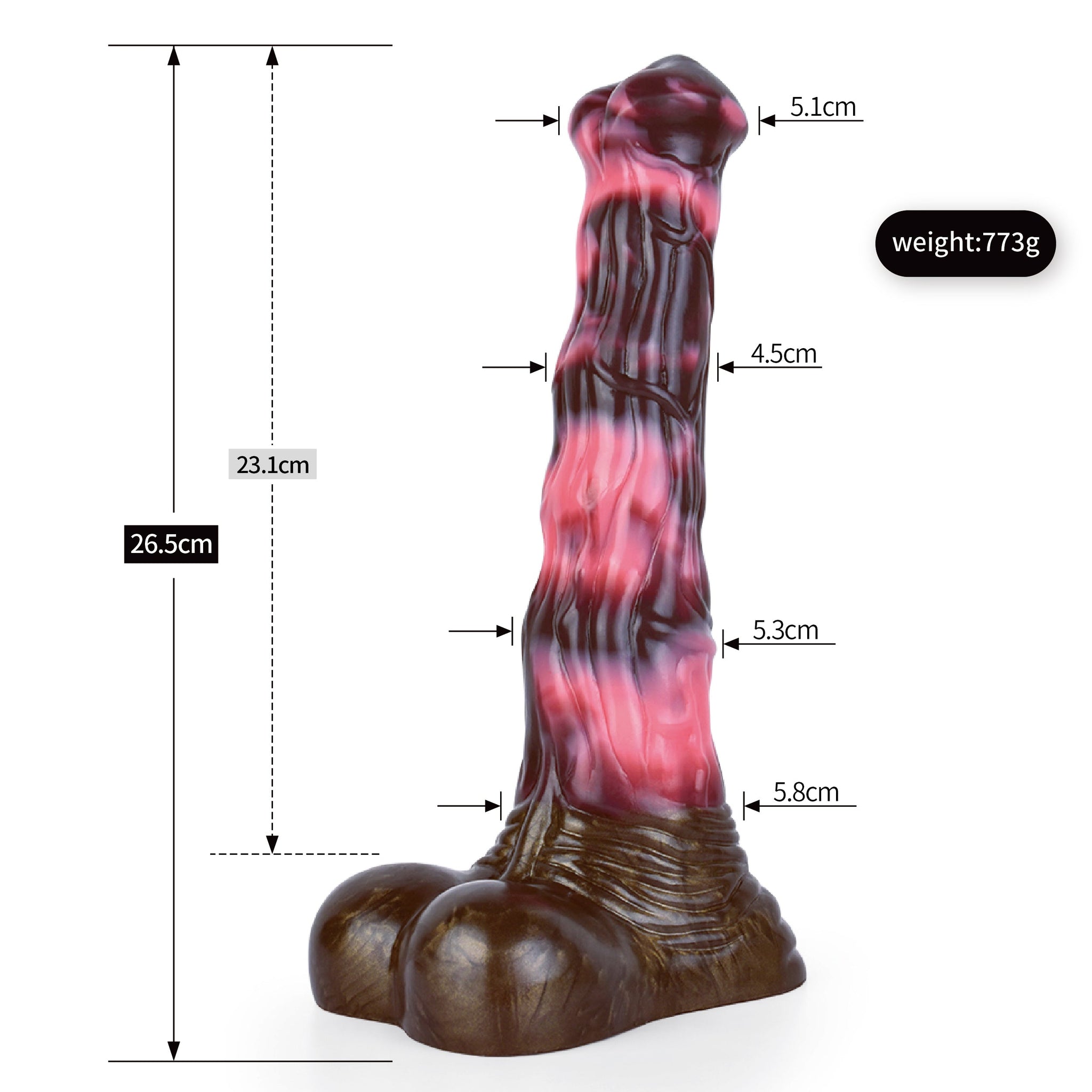 10 Inch Long Silicone Fantasy Horse Dildo
