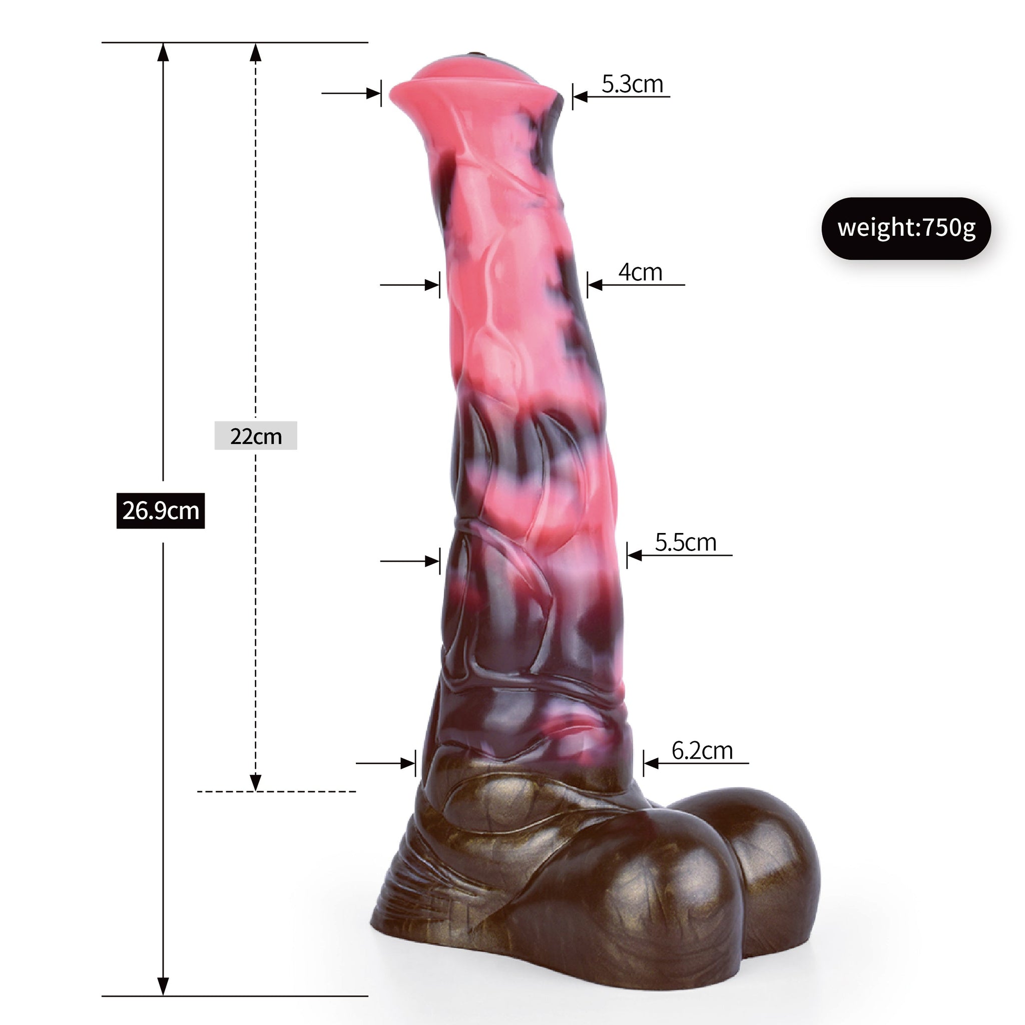 10 Inch Base With Egg Horse Squirting Dildo
