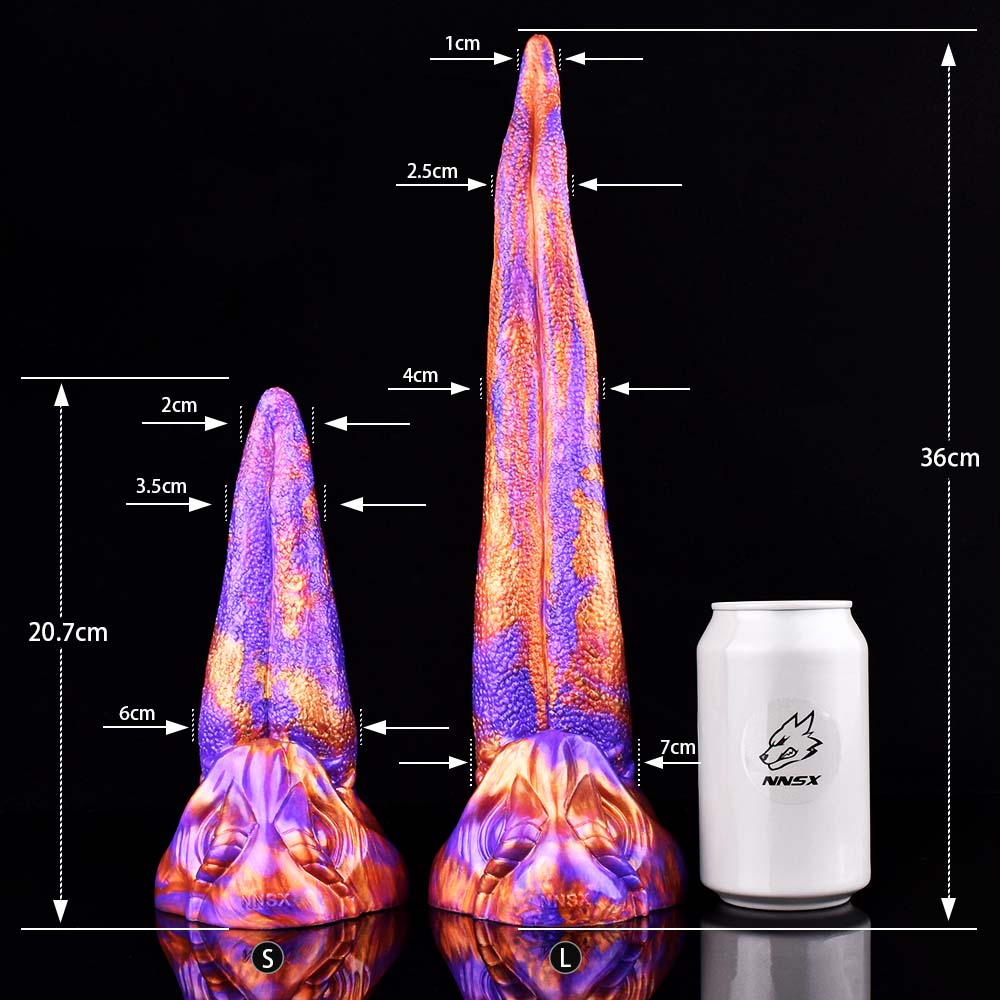 Long Tongue Gradient Fantasy Monster Dildo