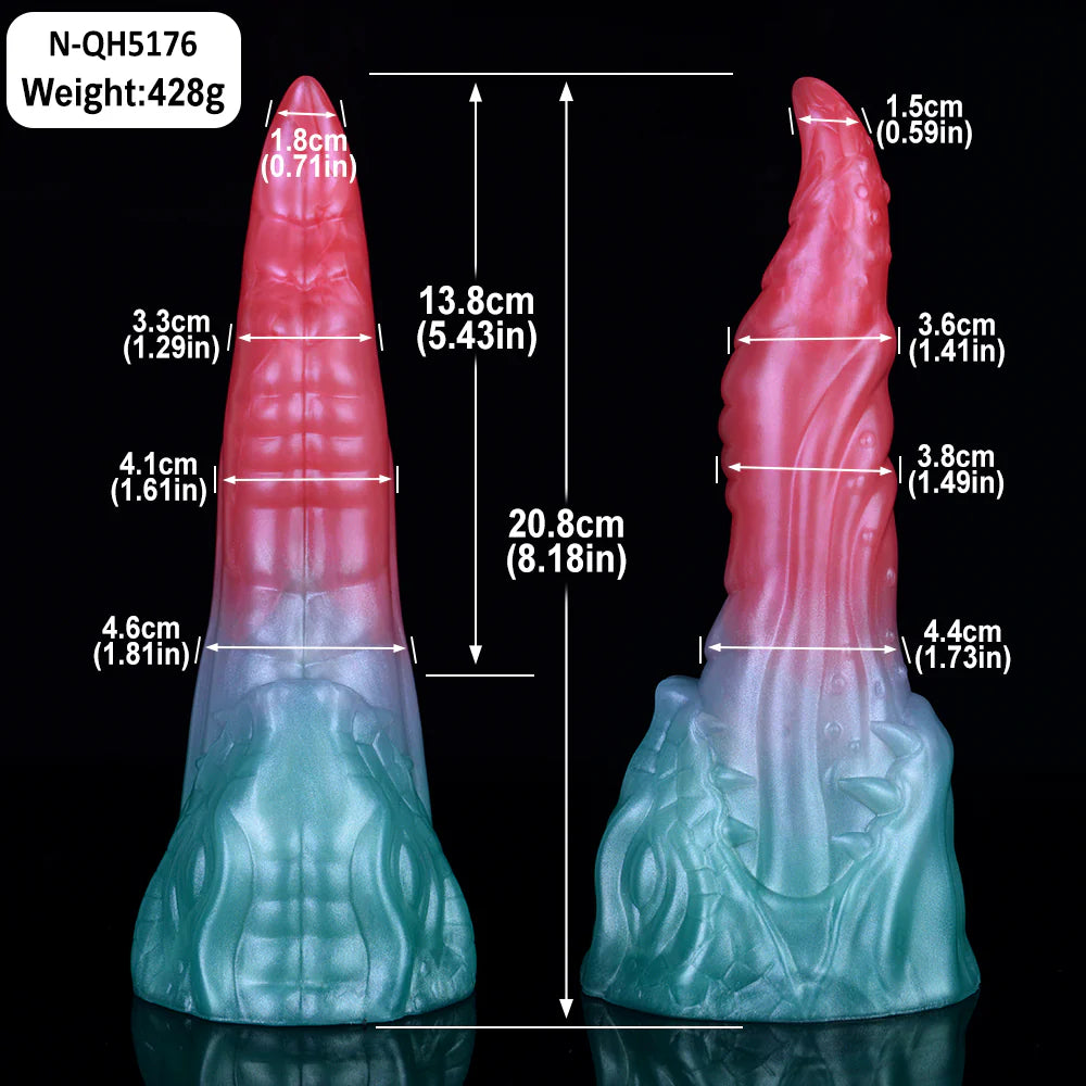 8 Inch Gradient Fantasy Monster Dildo