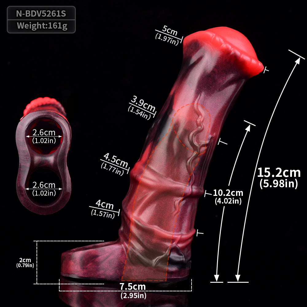 Remote Control Vibrating Horse Cock Sleeve