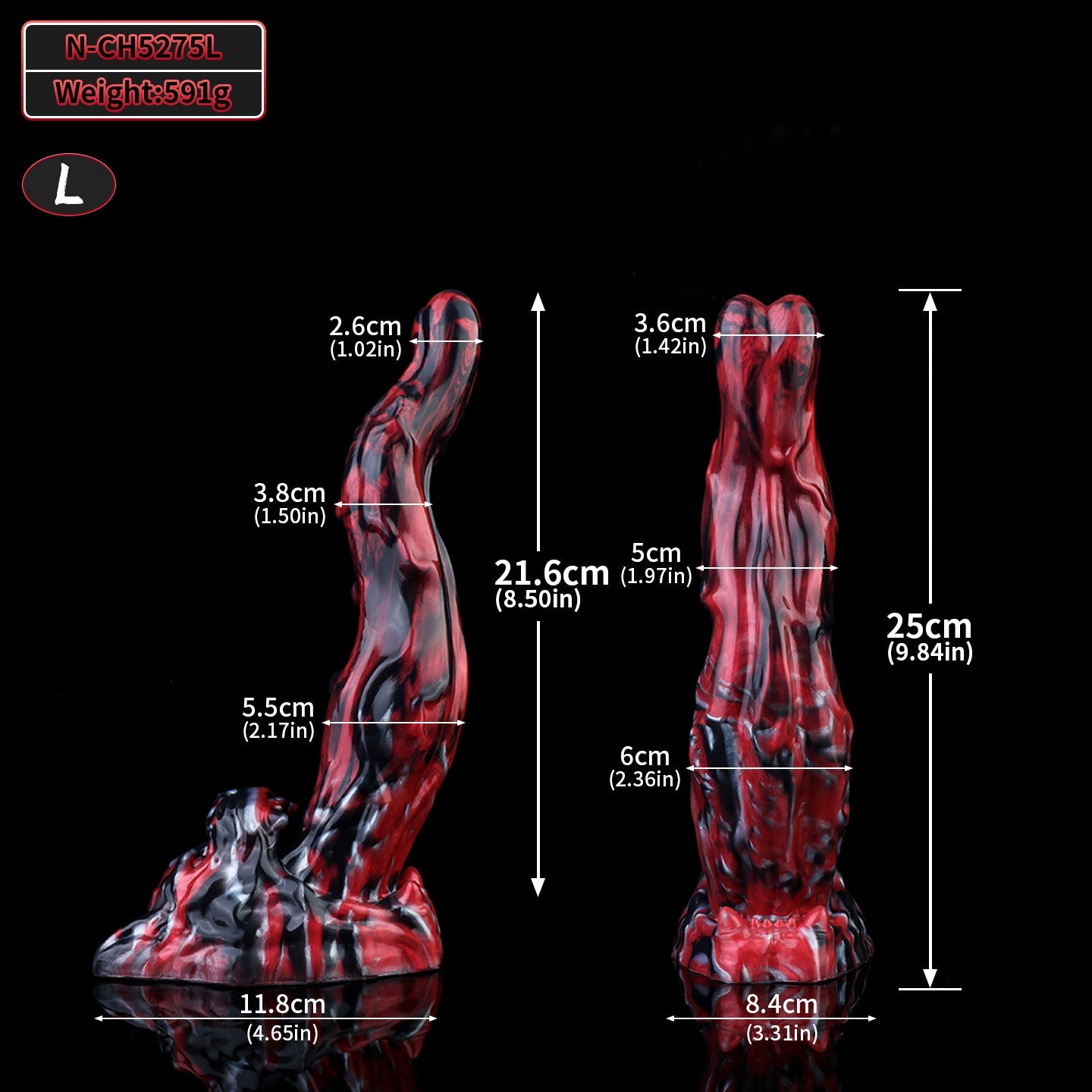 Silicone Custom American Bully Dog Tongue Dildo