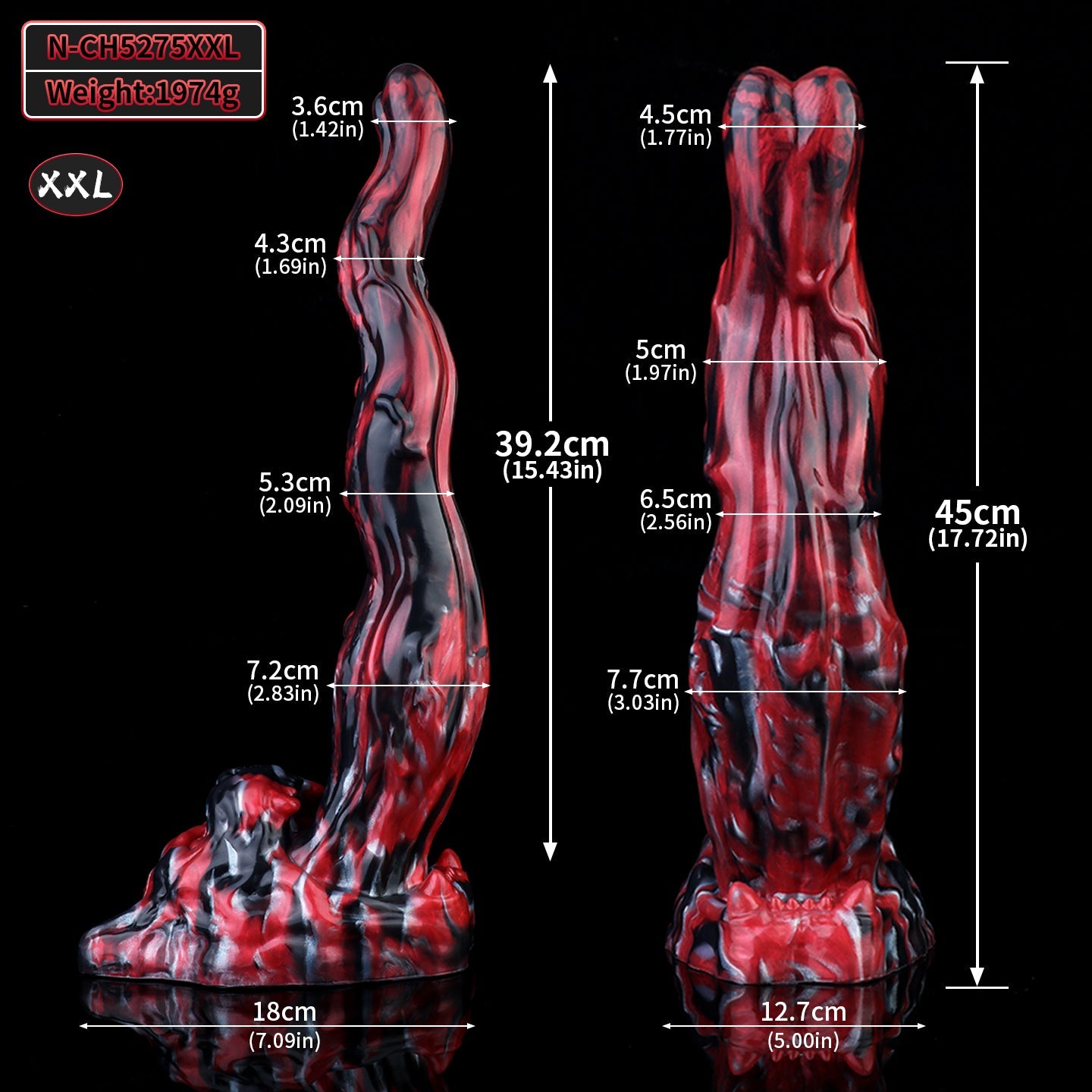Silicone Custom American Bully Dog Tongue Dildo