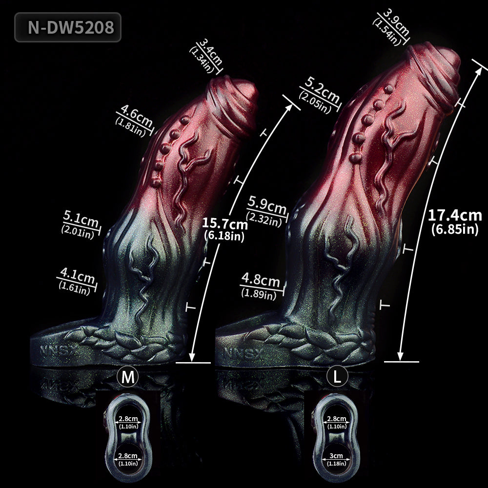 6 Inch Dog Cock Knot Monster Penis Sleeve