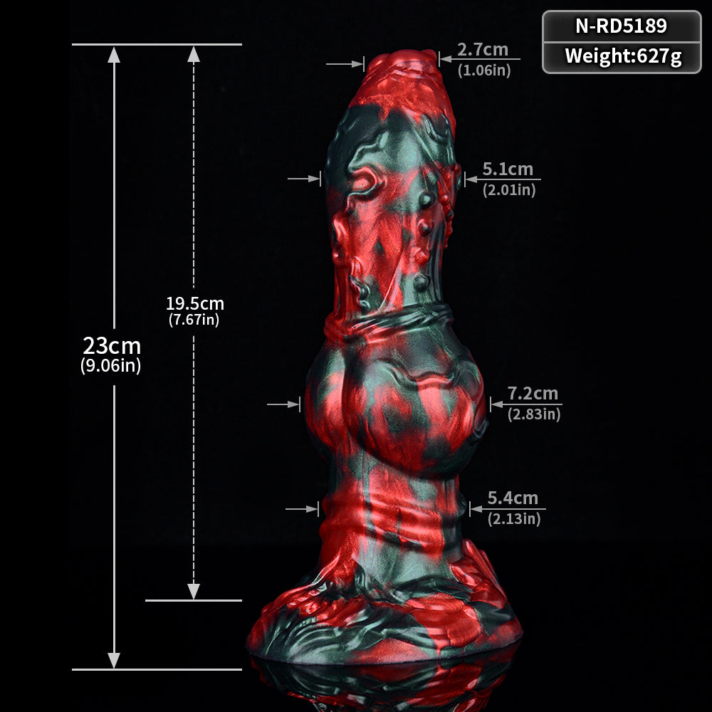 9 Inch Animal Knot Silicone Dog Dildo