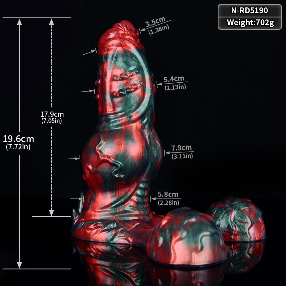 7 Inch Knot Monster Silicone Dog Dildo