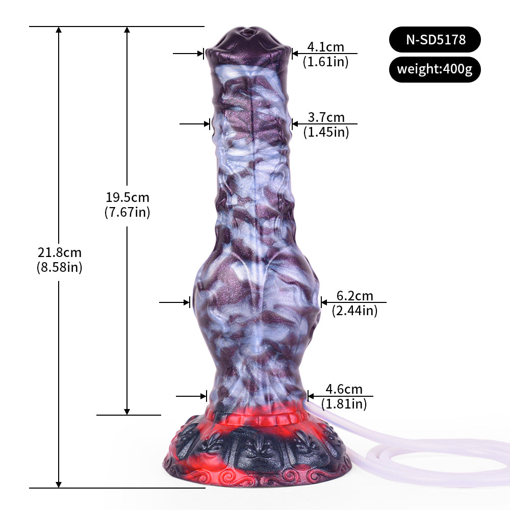 8 Inch Creature Knot Horse Ejaculating Dildo