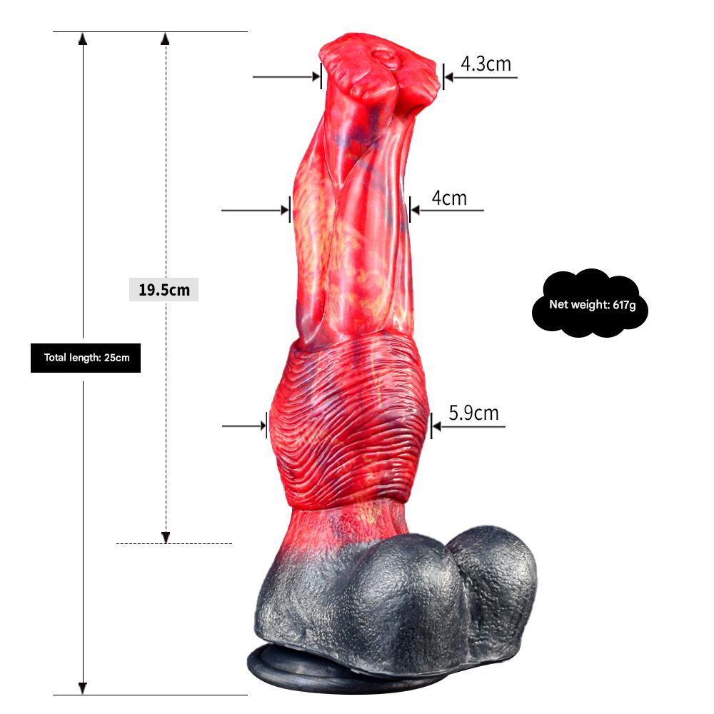 Fake Horse Dildo Big Red Animal Penis