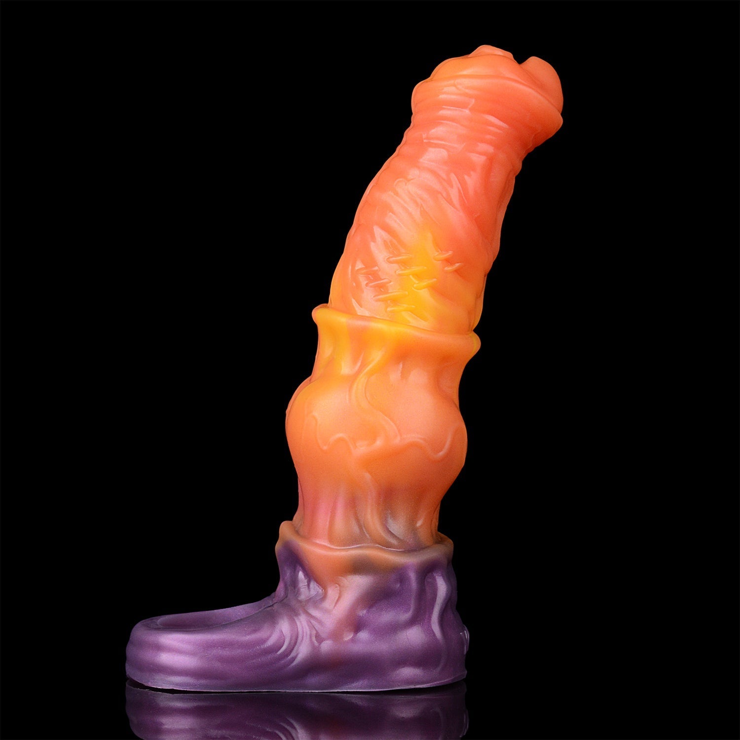 7 Inch Silicone Flame Horse Cock Sleeve