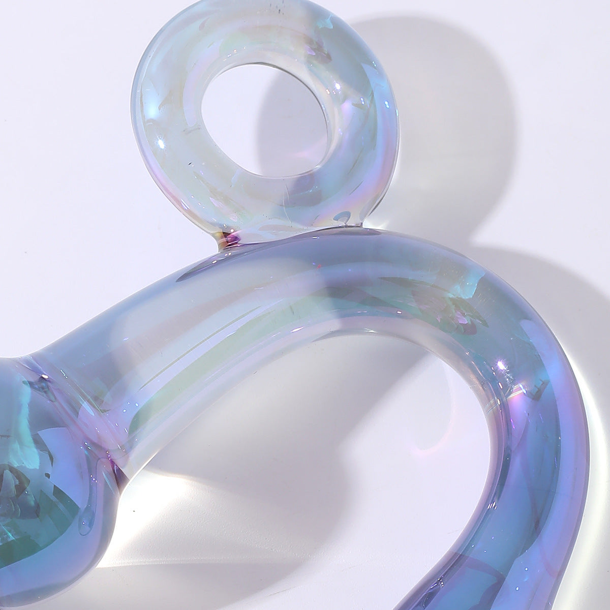 5 Inch Colorful Beaded Glass Dildo