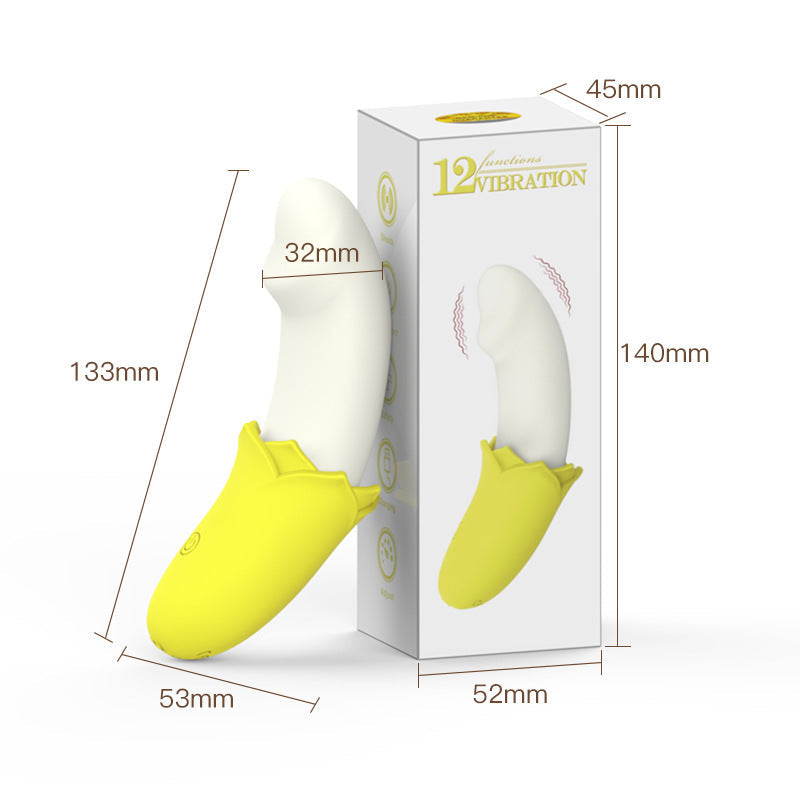 Mini Clitoral Banana Vibrator Female Orgasm Toys