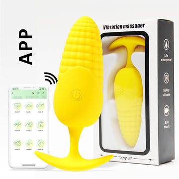 Corn Remote Control Vibrating Butt Plug