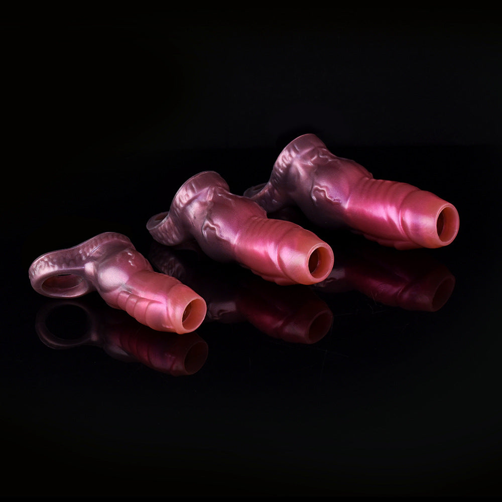 Silicone Texture Knot Open Penis Sleeve