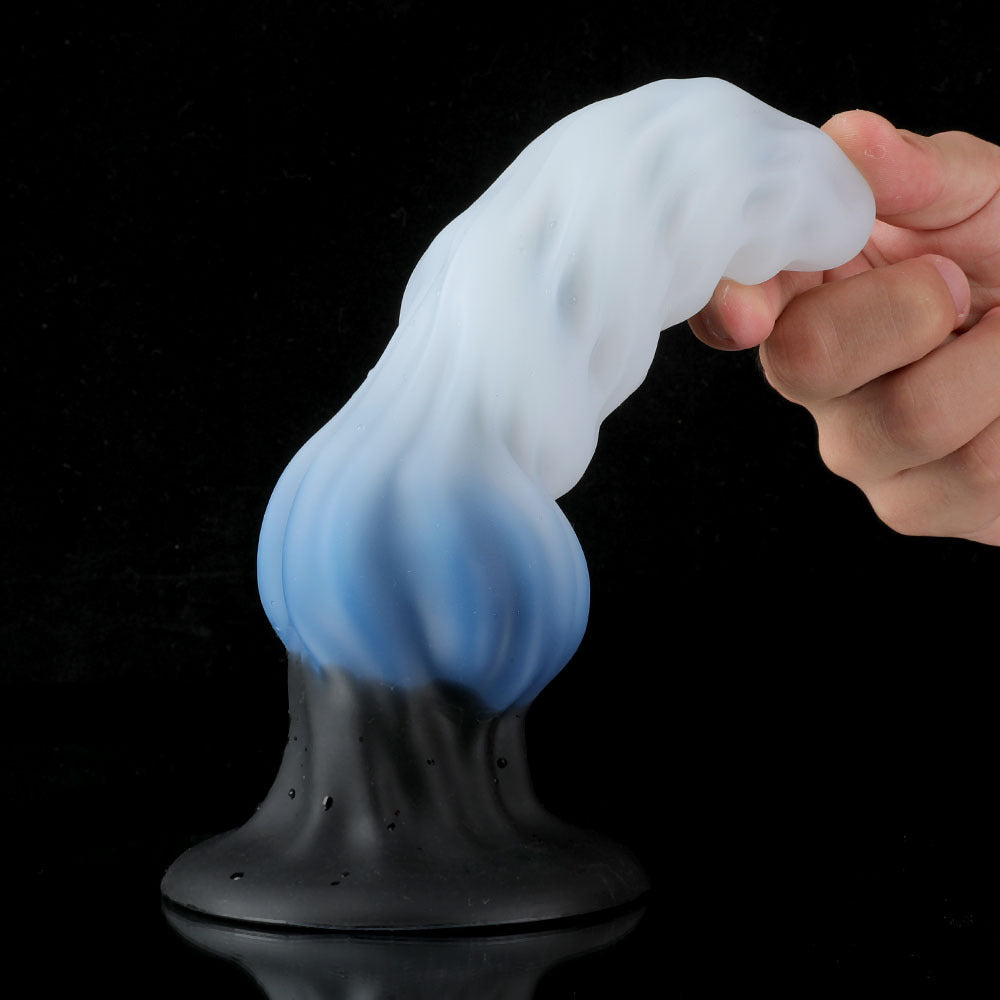 Fantasy Ice Wolf Silicone Textured Dildo