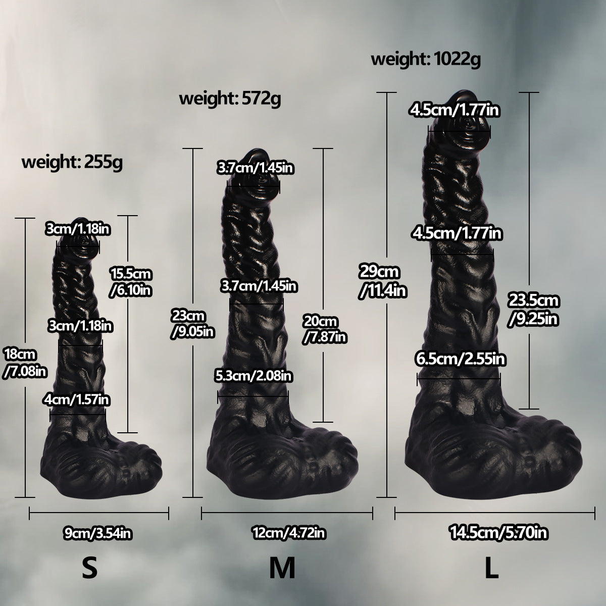 Black Custom Realistic Animal Elephant Dildo