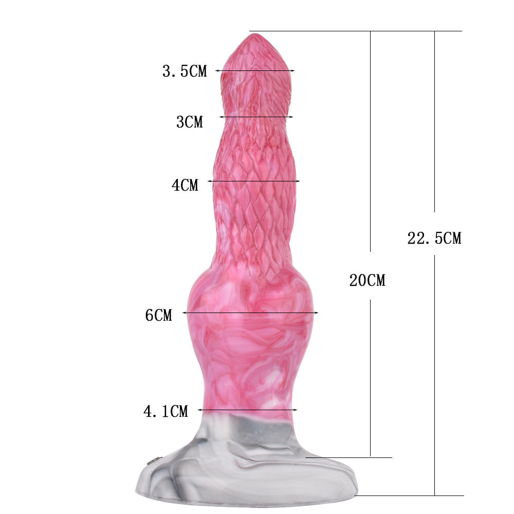 8 Inch Pink Fantasy Monster Dog Squirting Dildo