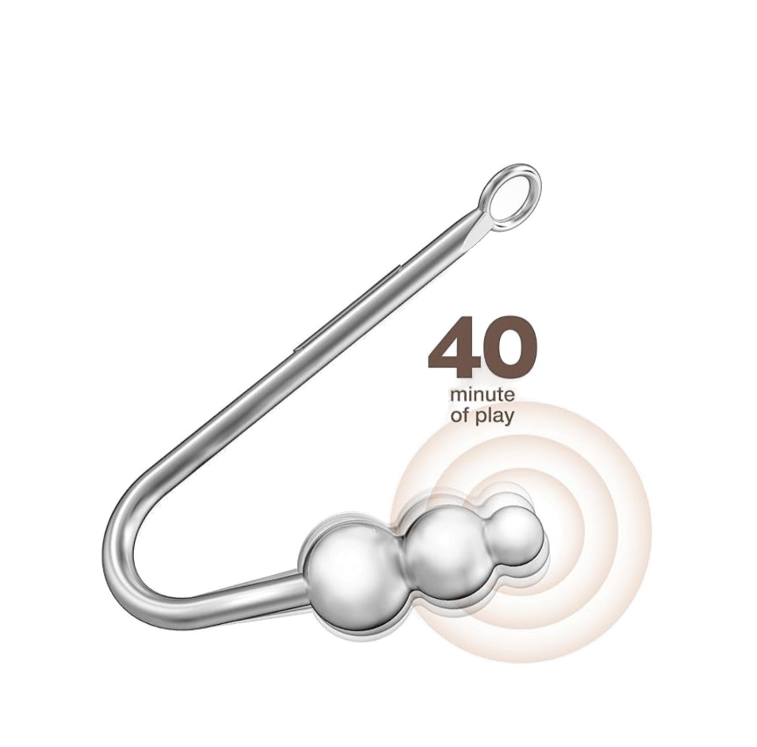 Metal Vibrating Anal Hook Bdsm But Plug