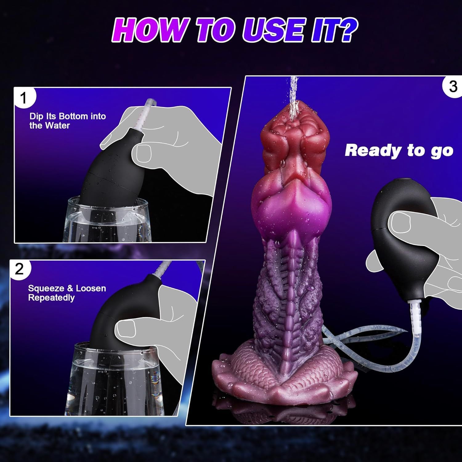 7 Inch Alien Squirting Dragon Dildo