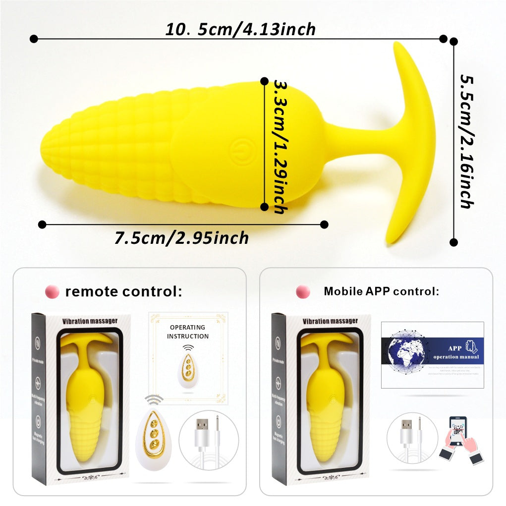 Corn Remote Control Vibrating Butt Plug
