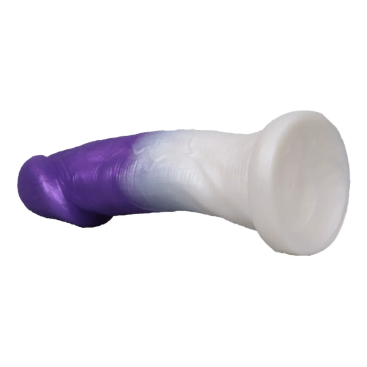 Brown Mushroom Head Silicone 7 Inch Dildo